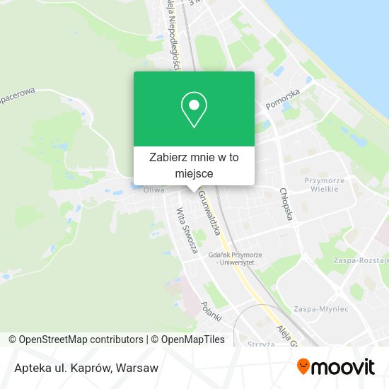 Mapa Apteka ul. Kaprów