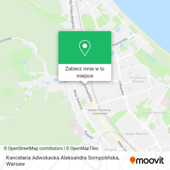 Mapa Kancelaria Adwokacka Aleksandra Sompolińska