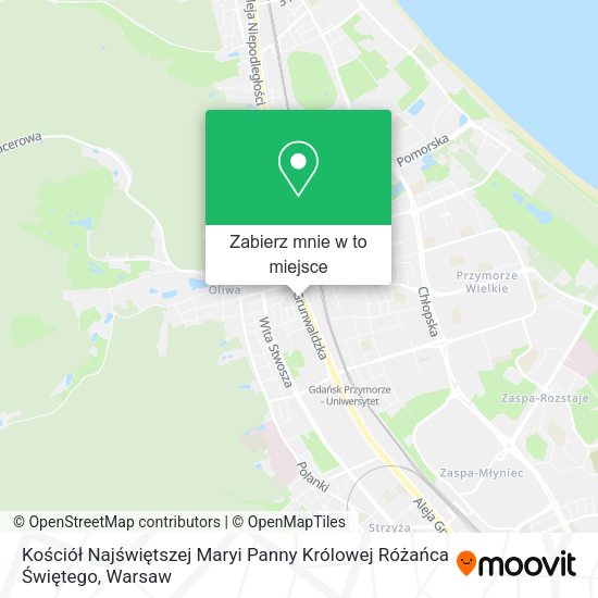 Mapa Kościół Najświętszej Maryi Panny Królowej Różańca Świętego