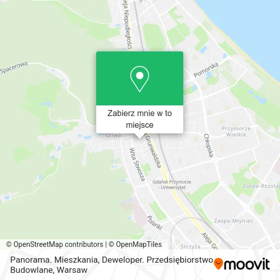 Mapa Panorama. Mieszkania, Deweloper. Przedsiębiorstwo Budowlane