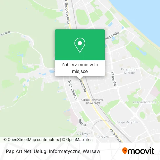 Mapa Pap Art Net. Usługi Informatyczne