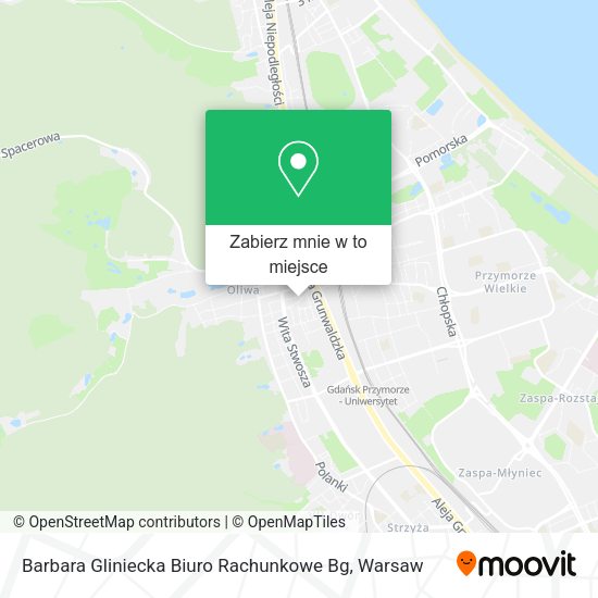 Mapa Barbara Gliniecka Biuro Rachunkowe Bg