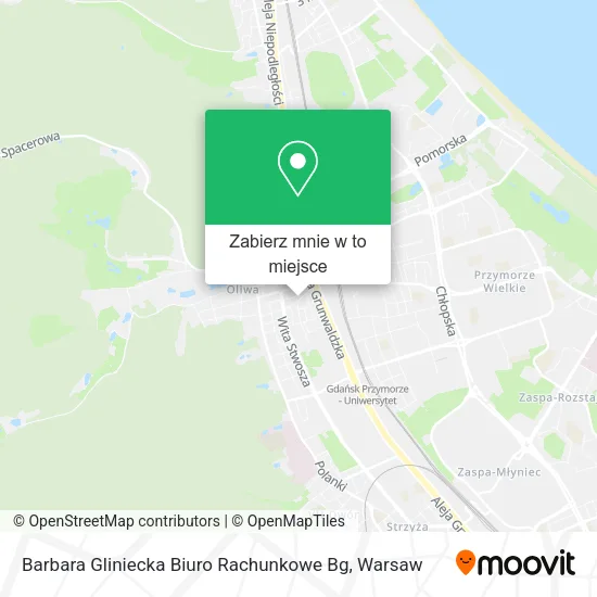 Mapa Barbara Gliniecka Biuro Rachunkowe Bg