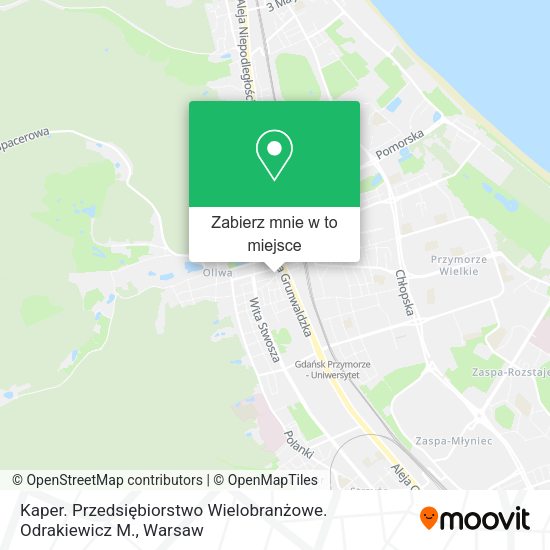 Mapa Kaper. Przedsiębiorstwo Wielobranżowe. Odrakiewicz M.