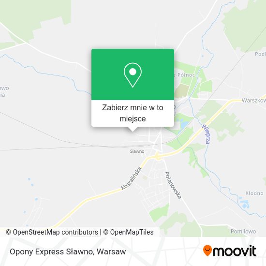 Mapa Opony Express Sławno