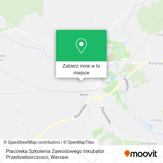 Mapa Placowka Szkolenia Zawodowego Inkubator Przedsiebiorczosci