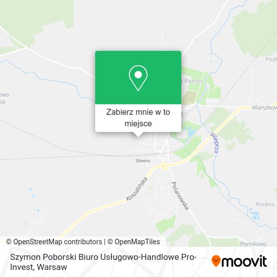 Mapa Szymon Poborski Biuro Usługowo-Handlowe Pro-Invest