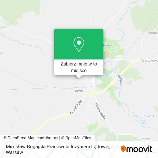 Mapa Mirosław Bugajski Pracownia Inżynierii Lądowej