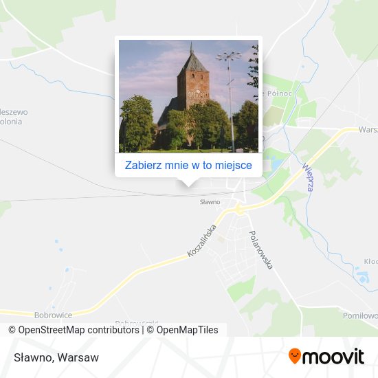 Mapa Sławno