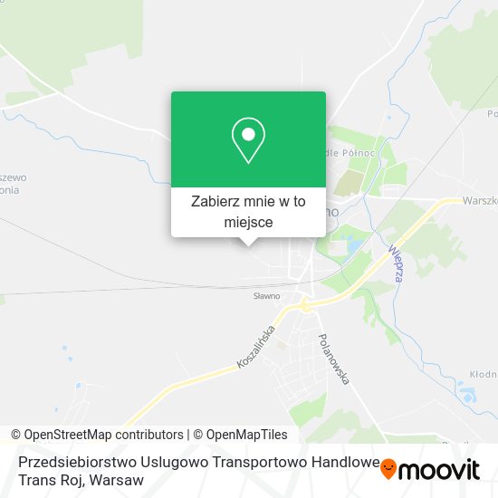 Mapa Przedsiebiorstwo Uslugowo Transportowo Handlowe Trans Roj