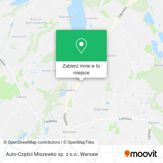 Mapa Auto-Części Miszewko sp. z o.o.