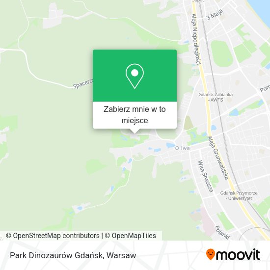 Mapa Park Dinozaurów Gdańsk