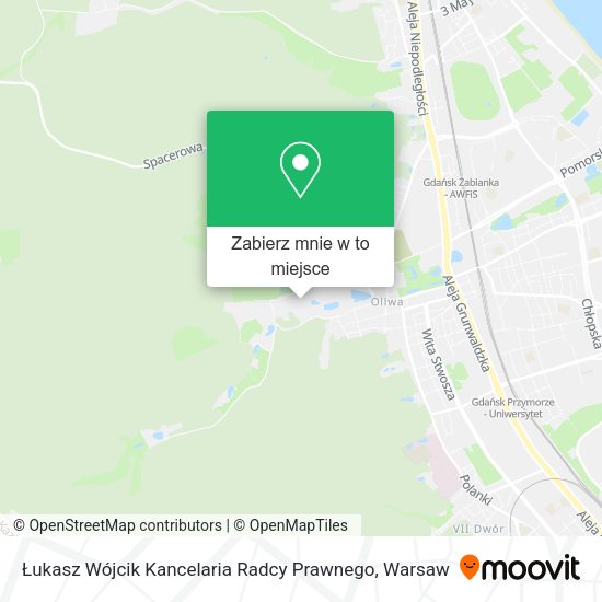 Mapa Łukasz Wójcik Kancelaria Radcy Prawnego