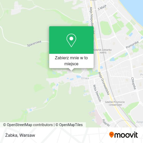 Mapa Żabka