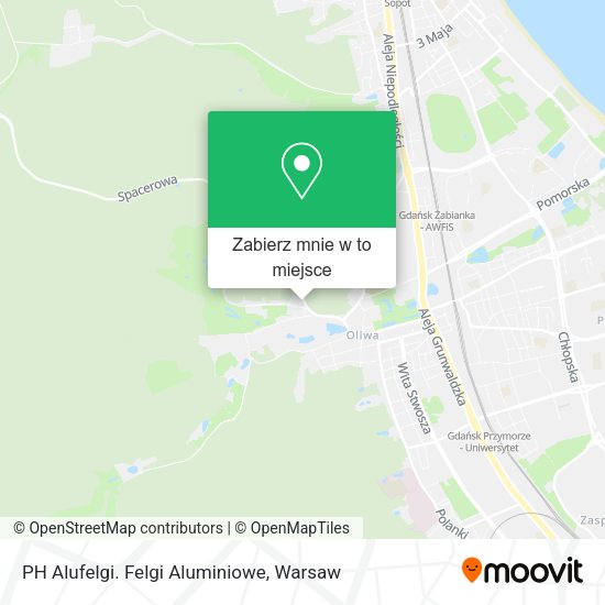 Mapa PH Alufelgi. Felgi Aluminiowe