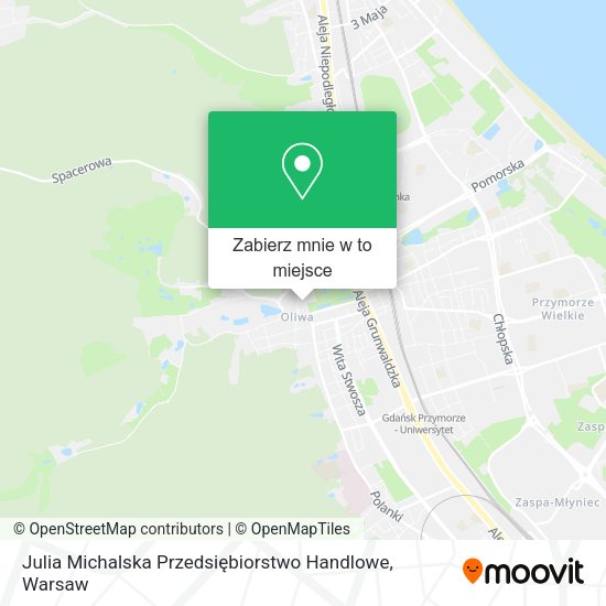 Mapa Julia Michalska Przedsiębiorstwo Handlowe