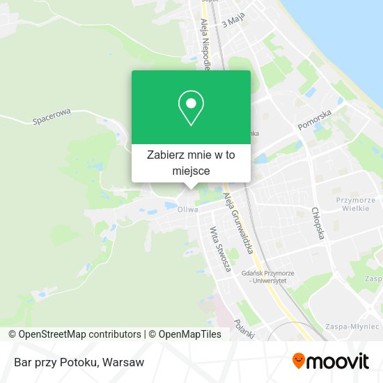 Mapa Bar przy Potoku