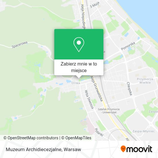 Mapa Muzeum Archidiecezjalne