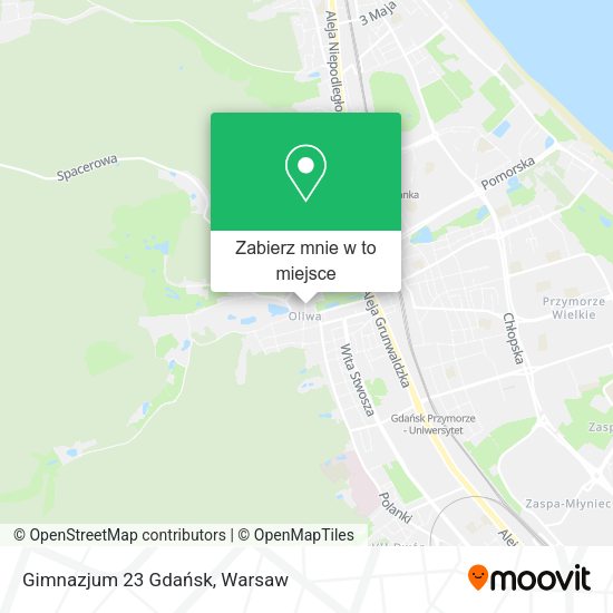 Mapa Gimnazjum 23 Gdańsk