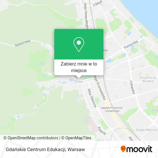 Mapa Gdańskie Centrum Edukacji