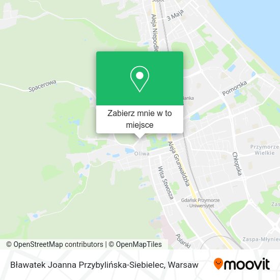 Mapa Bławatek Joanna Przybylińska-Siebielec