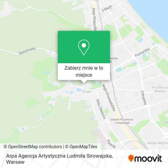 Mapa Arpa Agencja Artystyczna Ludmiła Sirowajska