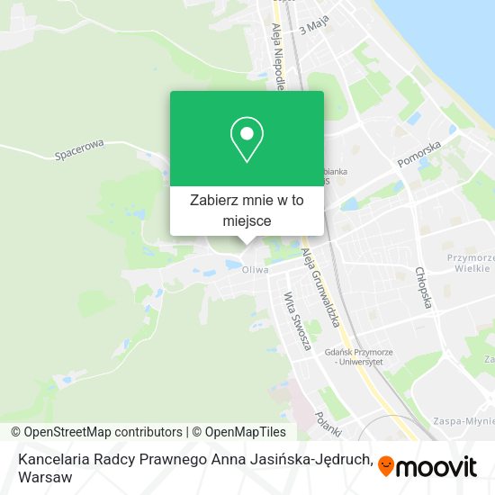 Mapa Kancelaria Radcy Prawnego Anna Jasińska-Jędruch