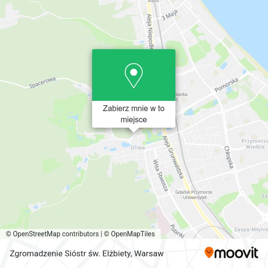 Mapa Zgromadzenie Sióstr św. Elżbiety