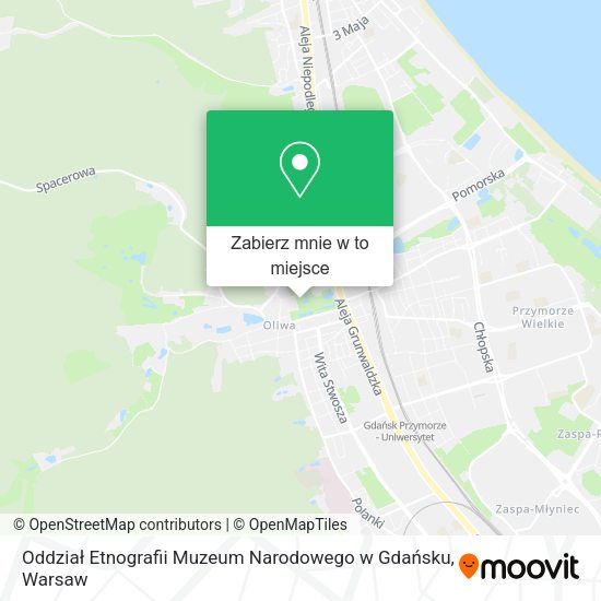 Mapa Oddział Etnografii Muzeum Narodowego w Gdańsku