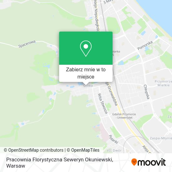 Mapa Pracownia Florystyczna Seweryn Okuniewski