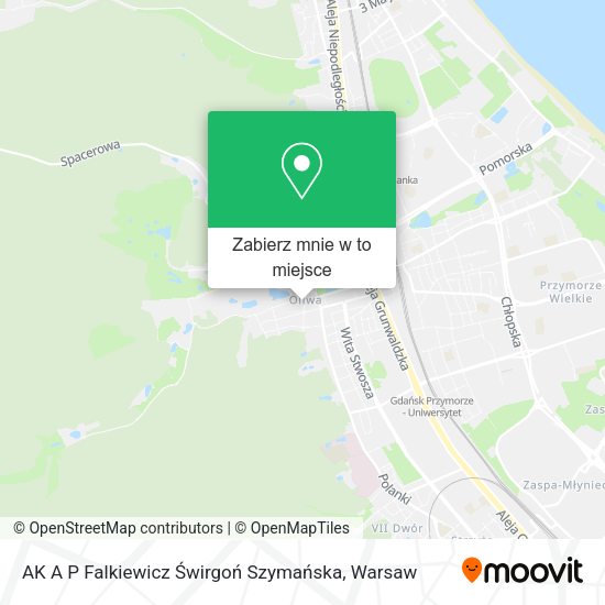 Mapa AK A P Falkiewicz Świrgoń Szymańska