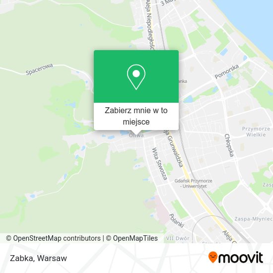 Mapa Zabka