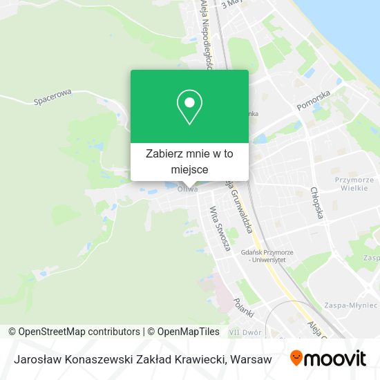 Mapa Jarosław Konaszewski Zakład Krawiecki