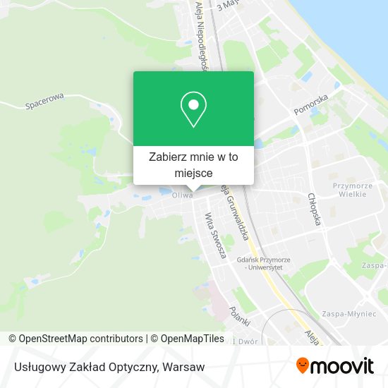 Mapa Usługowy Zakład Optyczny