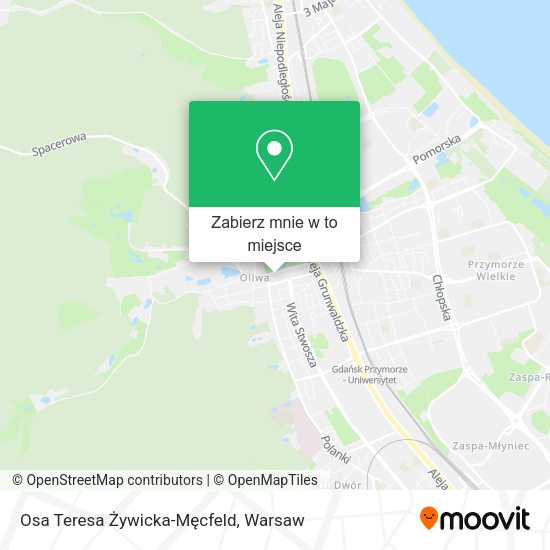 Mapa Osa Teresa Żywicka-Męcfeld