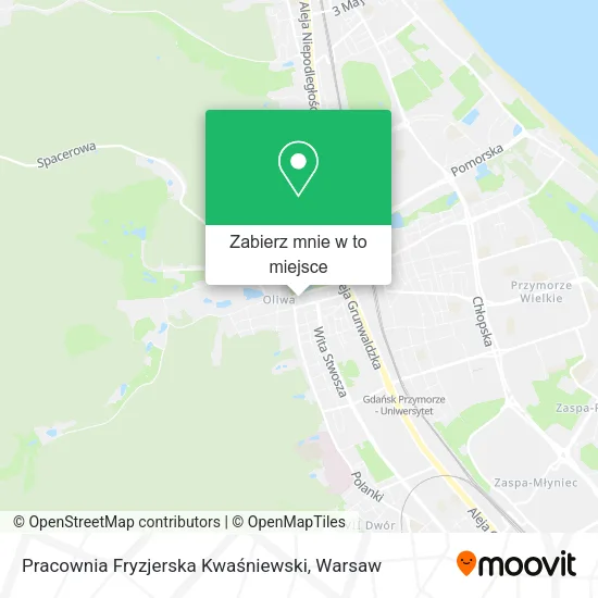 Mapa Pracownia Fryzjerska Kwaśniewski