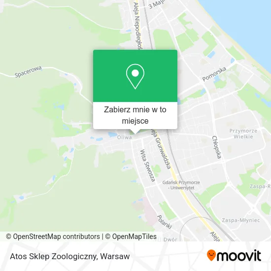 Mapa Atos Sklep Zoologiczny