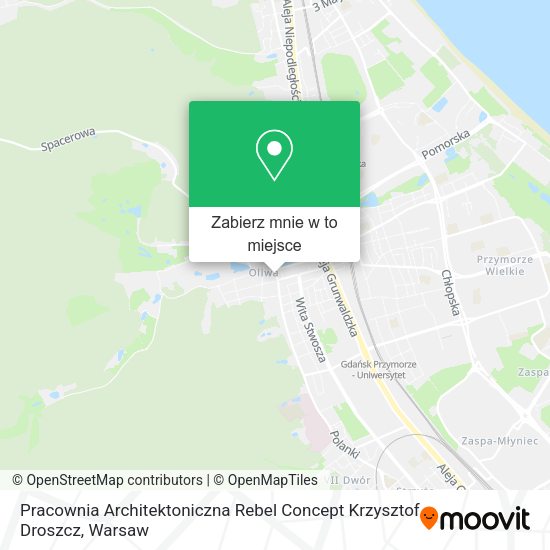 Mapa Pracownia Architektoniczna Rebel Concept Krzysztof Droszcz