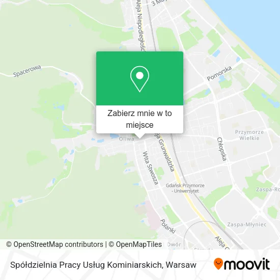 Mapa Spółdzielnia Pracy Usług Kominiarskich