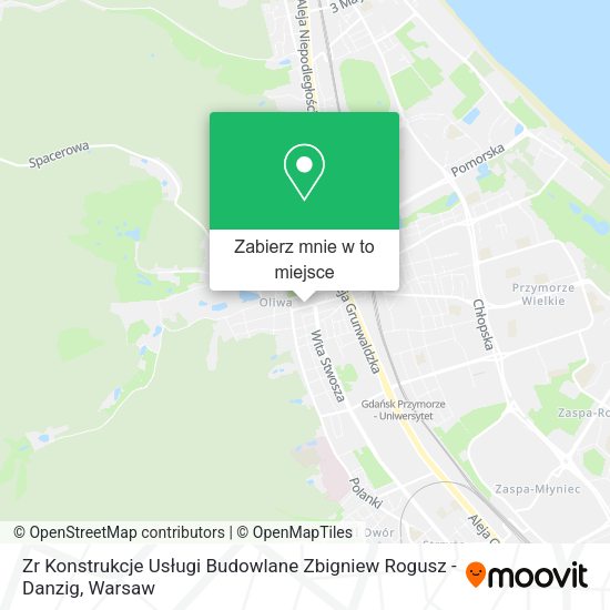 Mapa Zr Konstrukcje Usługi Budowlane Zbigniew Rogusz - Danzig