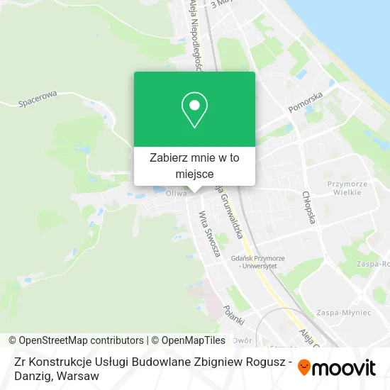 Mapa Zr Konstrukcje Usługi Budowlane Zbigniew Rogusz - Danzig
