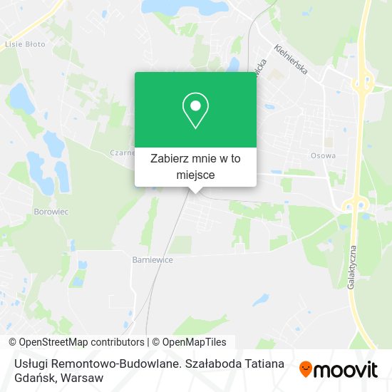 Mapa Usługi Remontowo-Budowlane. Szałaboda Tatiana Gdańsk