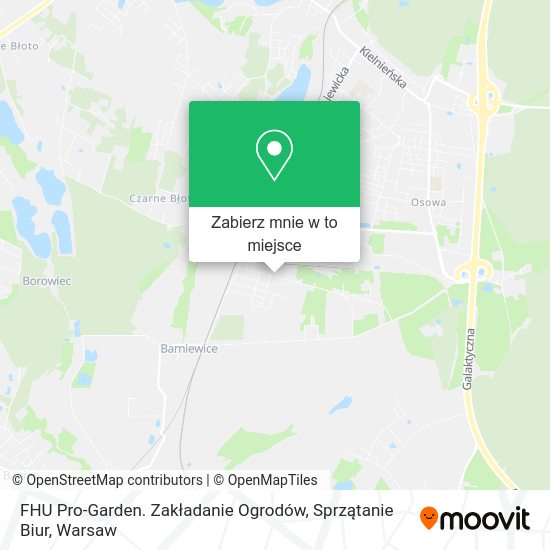 Mapa FHU Pro-Garden. Zakładanie Ogrodów, Sprzątanie Biur