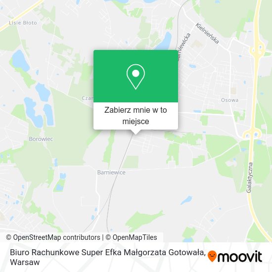 Mapa Biuro Rachunkowe Super Efka Małgorzata Gotowała