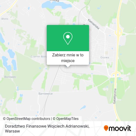 Mapa Doradztwo Finansowe Wojciech Adrianowski