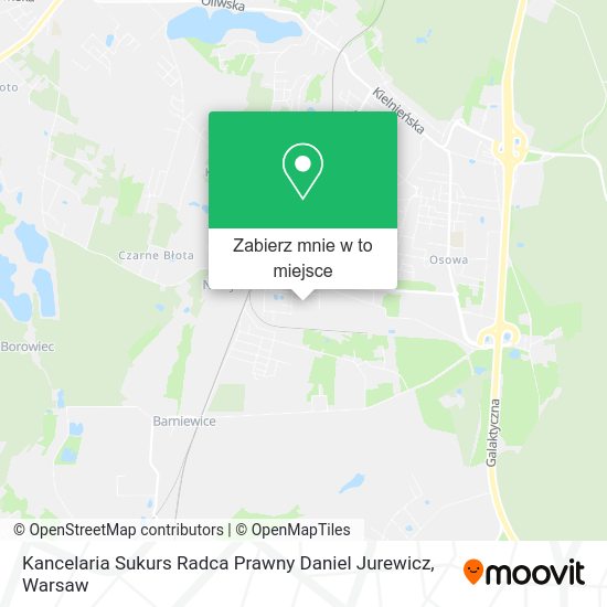 Mapa Kancelaria Sukurs Radca Prawny Daniel Jurewicz