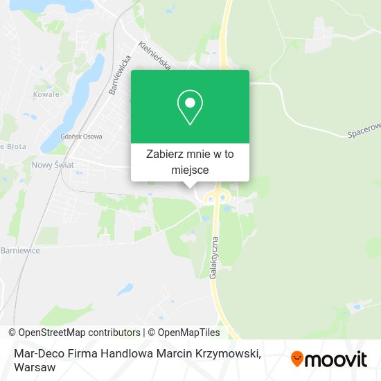 Mapa Mar-Deco Firma Handlowa Marcin Krzymowski