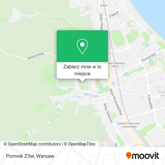 Mapa Pomnik Z3w