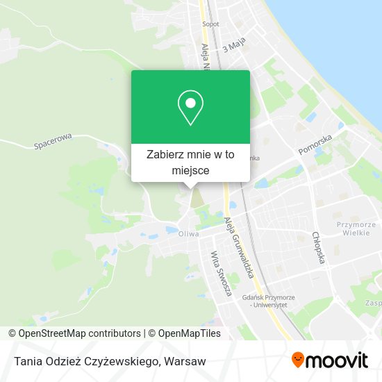 Mapa Tania Odzież Czyżewskiego