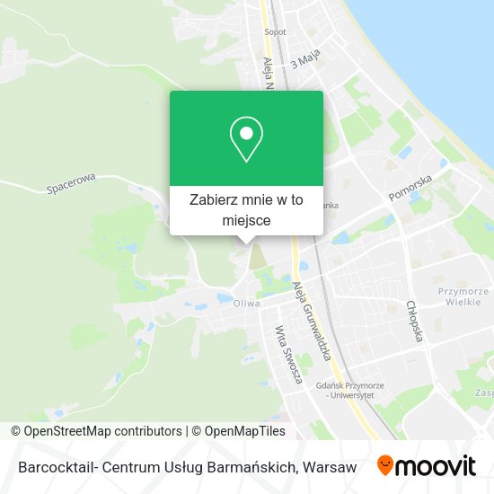 Mapa Barcocktail- Centrum Usług Barmańskich